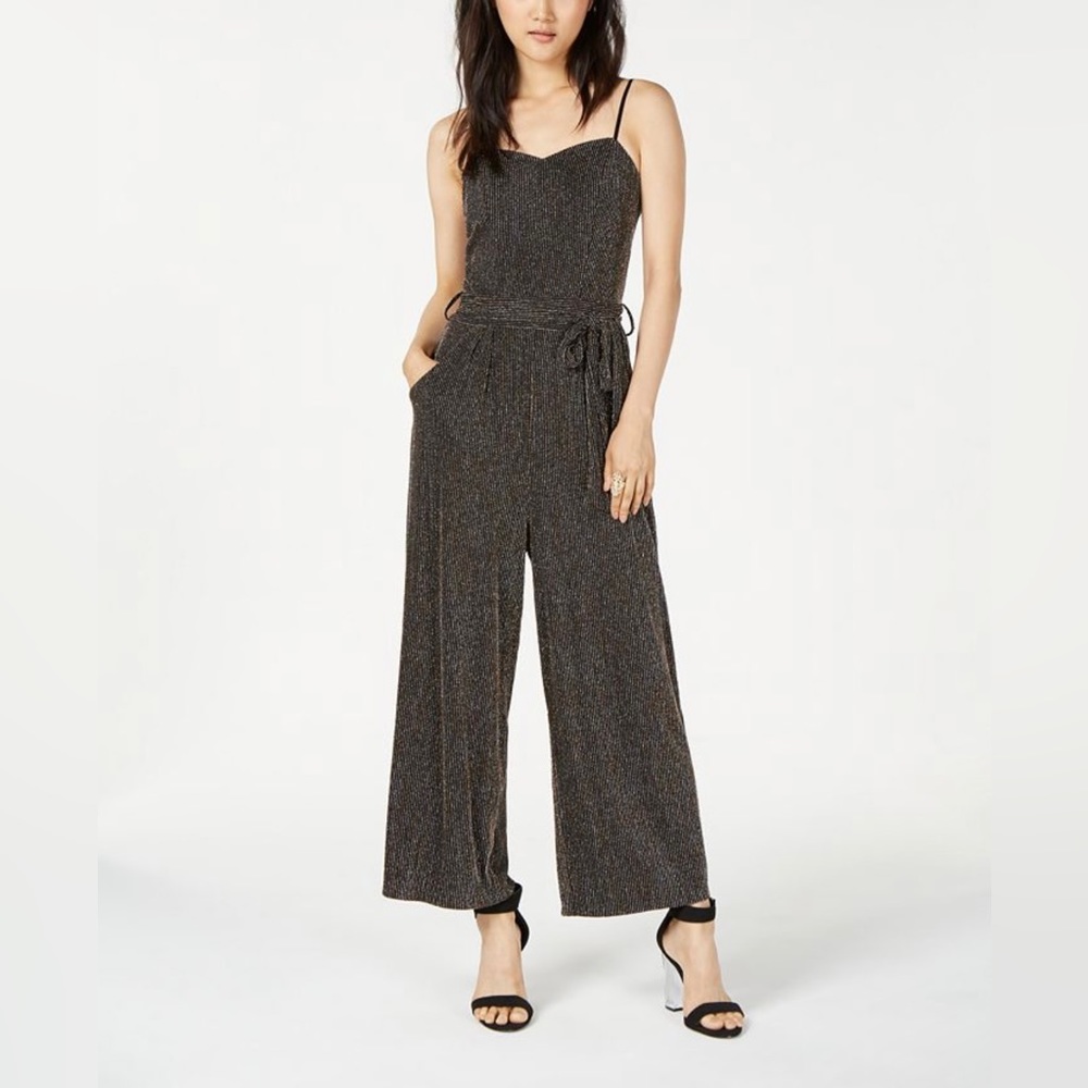Emerald Sundae Metallic Jumpsuit with Pockets